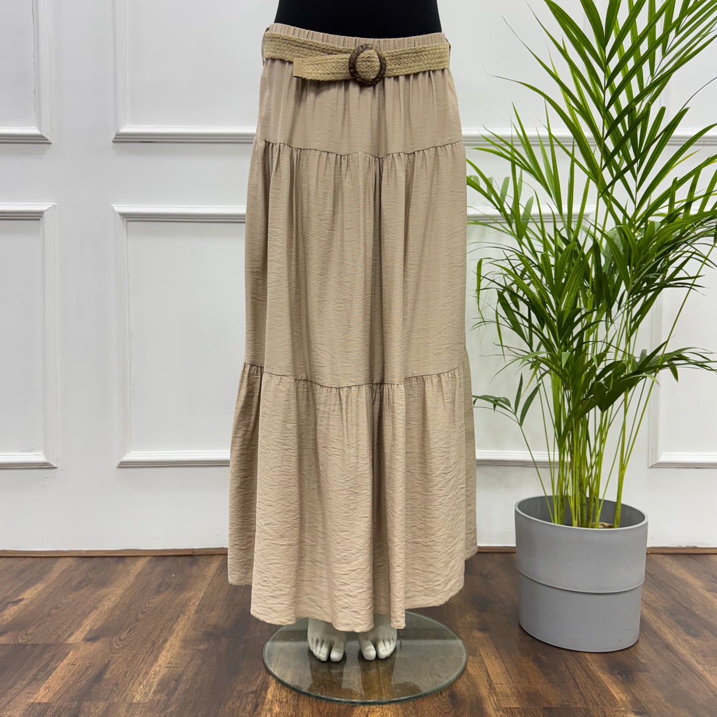 Tiered Maxi Skirt