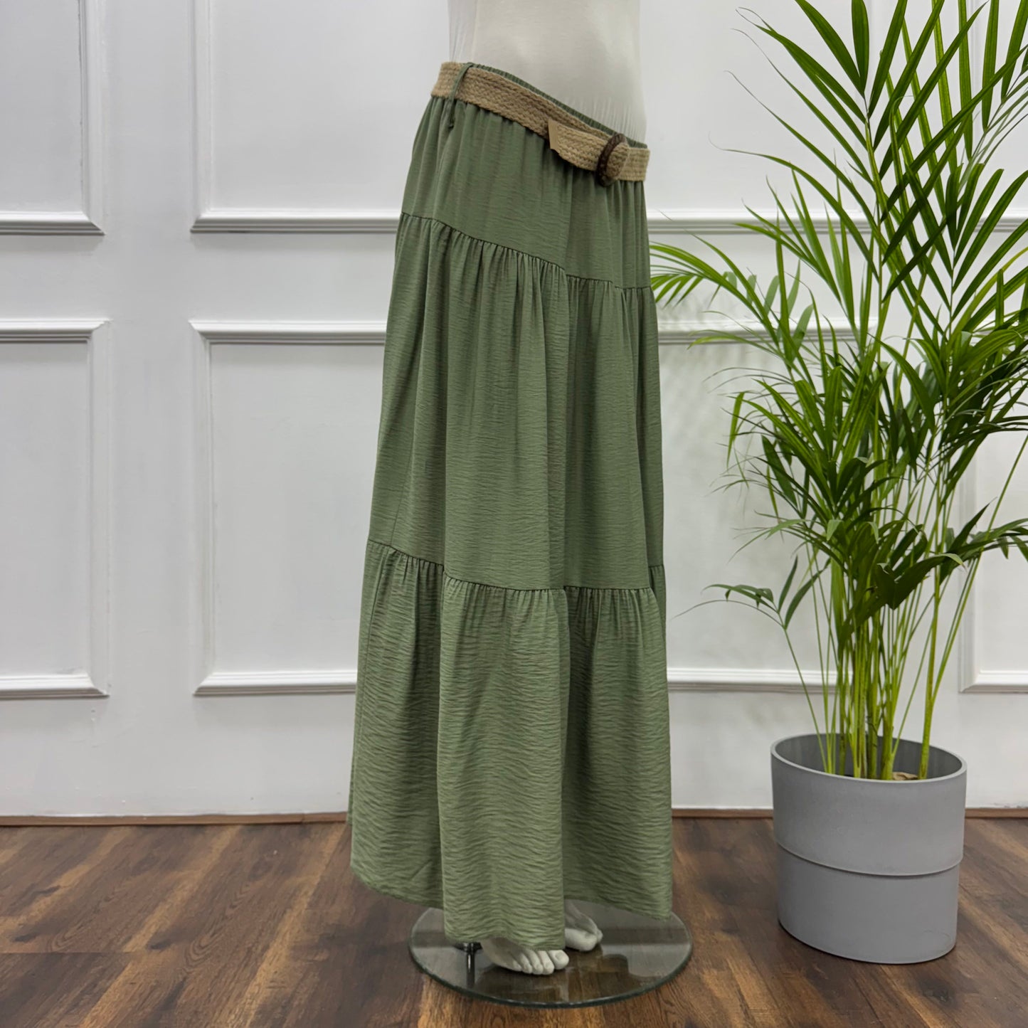 Tiered Maxi Skirt